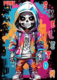 graffiti king skull