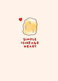 simple Fried seaweed heart beige