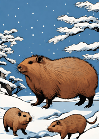 Ukiyo-e - Capybara 075192