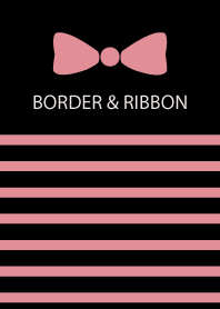 BORDER & RIBBON -Pink Ribbon 20-