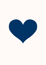 One Heart navy ivory