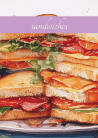 Sandwich Day on light purple