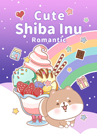 Shiba Inu Galaxy sweets Gradient purple4