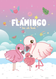 ฟลามิงโก้ ริมทะเล สีมัลเบอร์รี่