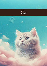 Cat above the clouds brown