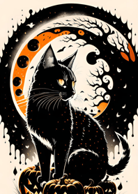 浮世絵万聖節猫 047DE3