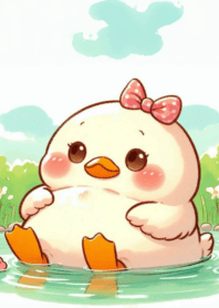 Little duckling plump round cute n.17