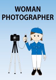 Woman photographer with beret