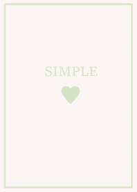 SIMPLE HEART -natural green-