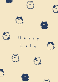 小さな猫 | navy beige