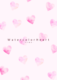 WatercolorHeart - PINK 25