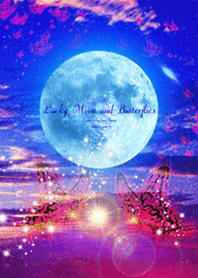 Lucky Moon and Butterflies