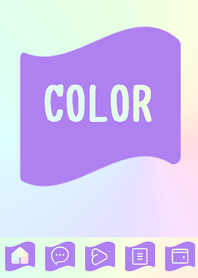 purple color rainbow  P16