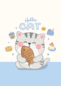 Hello Cat : Blue