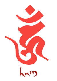 守護梵字［ウーン］紅白 (0965