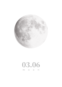 Moon - March 6th - White