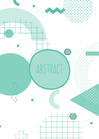 Abstract White Aqua Island