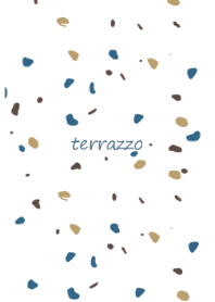 simple terrazzo(blue)