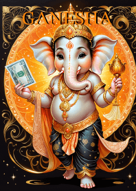 Orange Ganesha money Flow & Rich (JP)