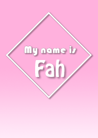 Name Fah Ver. Pink Style (English)
