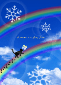 Wish come true,Lucky Clover & Cat.Winter