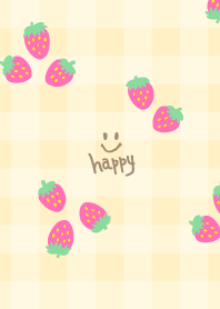 Pink strawberry check12 from Japan