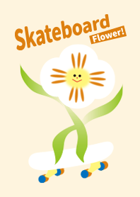 可愛滑板花花
