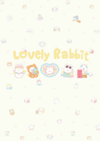 Lovely rabbit (yellow)