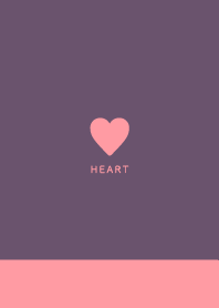 Simple Heart /Pink Purple&Peach Pink 07