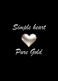 Simple Pure Gold heart No.2