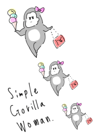 Simple gorilla woman