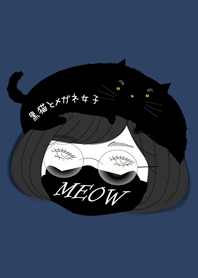 black cat hat girl