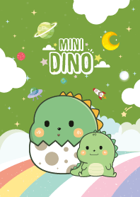 เจ้าไดโน ท้องฟ้าสายรุ้ง สีชาเขียว