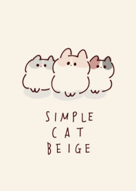 Simple cat beige.