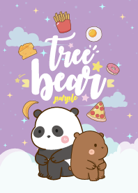 Bear Love Eating Purple