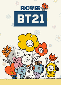 BT21 Colorful Flowers