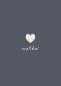 simple heart  navy