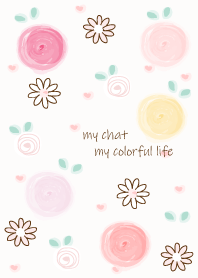 Pastel colorful watercolor