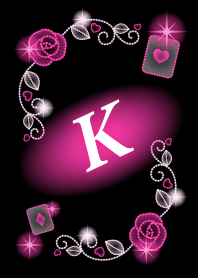 K-Initial- Pink Rose Illumination