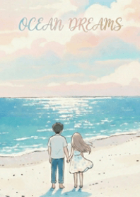 ビーチの可愛いカップル V.1