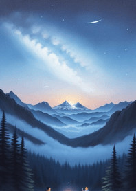 Bright Moon and Dawn 1796ef