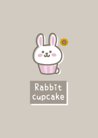Rabbit cupcake <Sunflower> greige