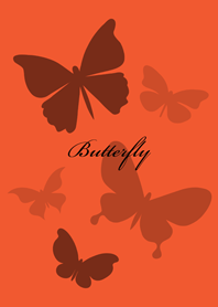 Butterflies flying(orange)