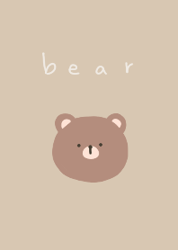 bear beige simple