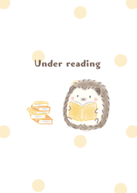 Hedgehog and Book -yellow- dot