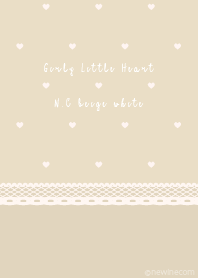 Girly Little Heart N.C beige white