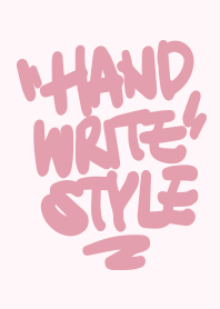 STRBROS - HANDWRITE 1.0 PINK 04