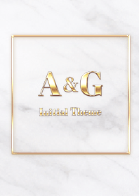 [ A&G ] Initial Theme  Gold White