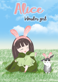 Alice and the rabbit wonder girl