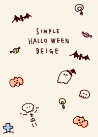 シンプル ハロウィン ベージュ